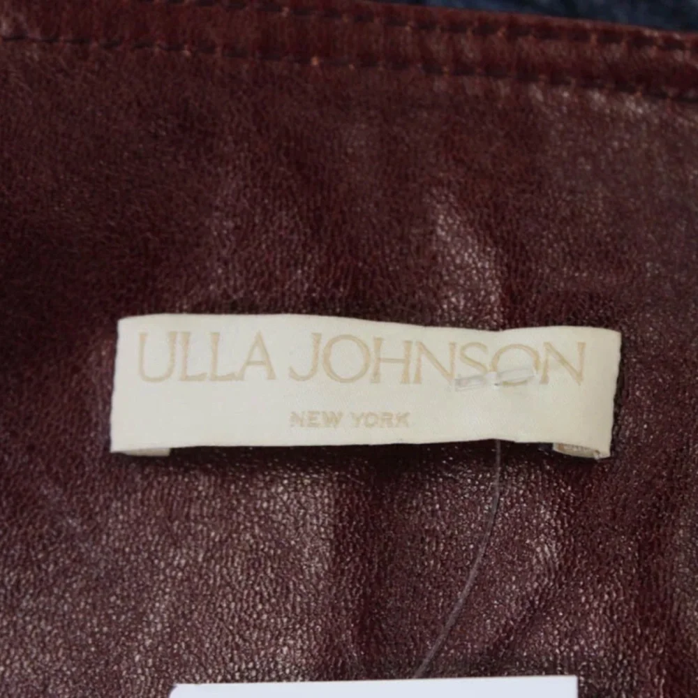 Ulla Johnson Briar Lamb Leather Jacket Mahogany Size Small NWOT - Picture 10 of 15